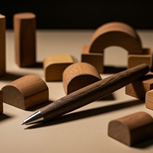 African wenge wood pen