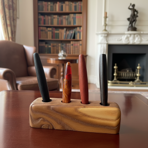 Berry Wood Pen Holder